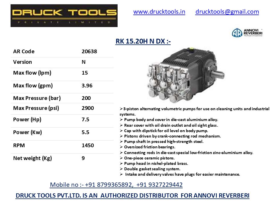 RK 15.20 H N DX 15 LPM 200 BAR 