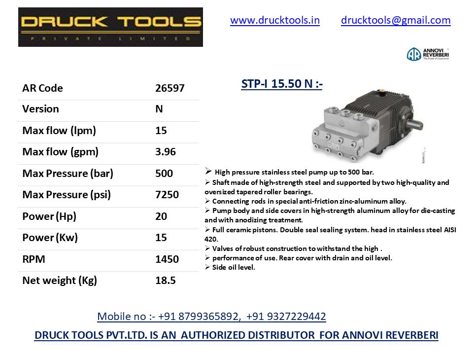 STP-I 15.50 N 15 LPM 500 BAR 
